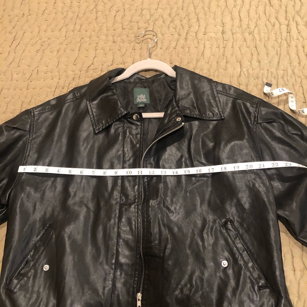 Black Faux Leather Jacket Wild Fable - Picture 2 of 4